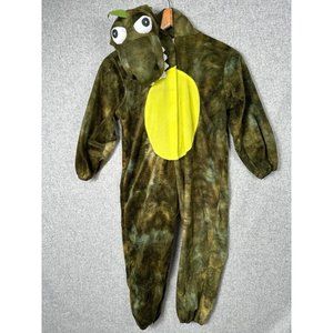 3-4 Year Old Toddler Dinosaur Childrens Kids Costume Green One Piece Teeth